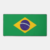Tapis de bureau avec drapeau du Brésil (Recto)
