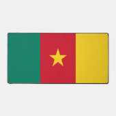 Tapis de bureau avec drapeau du Cameroun (Recto)