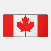 Tapis de bureau avec drapeau du Canada (Recto)