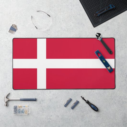Tapis de bureau avec drapeau du Danemark (Poste de travail)