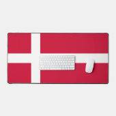 Tapis de bureau avec drapeau du Danemark (Clavier et souris)