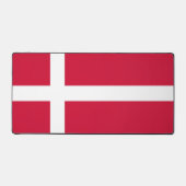 Tapis de bureau avec drapeau du Danemark (Recto)