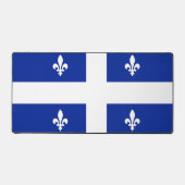 Tapis de bureau avec drapeau du Québec, Canada (Recto)