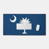 Tapis de bureau avec le drapeau de Caroline du Sud (Clavier et souris)