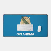 Tapis de bureau avec le drapeau de l'Oklahoma, Éta (Clavier et souris)