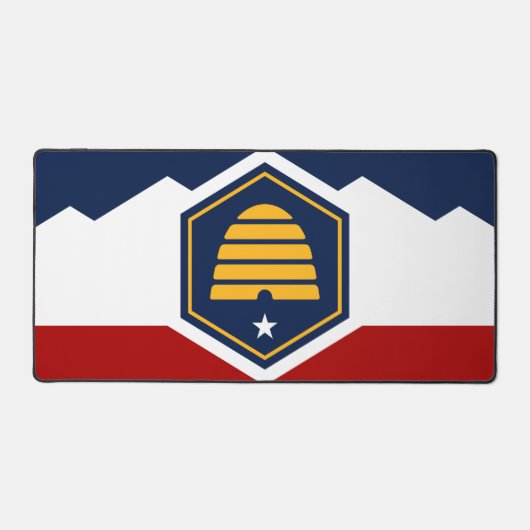 Tapis de bureau avec le drapeau de l'Utah, États-U (Recto)