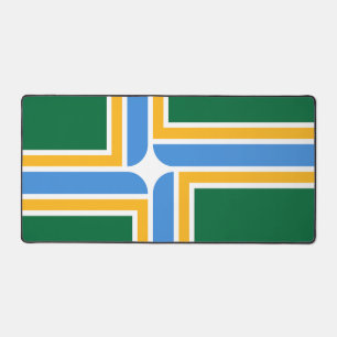 Tapis de bureau avec le drapeau de Portland, États