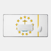 Tapis de bureau avec le drapeau de Rhode Island, É (Clavier et souris)