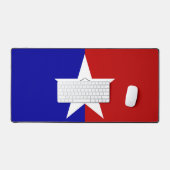 Tapis de bureau avec le drapeau de San Antonio, Ét (Clavier et souris)