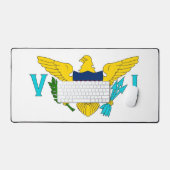 Tapis de bureau avec le drapeau des îles Vierges, (Clavier et souris)
