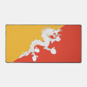 Tapis de bureau avec le drapeau du Bhoutan (Recto)