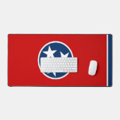 Tapis de bureau avec le drapeau du Tennessee, État (Clavier et souris)