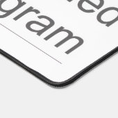 Tapis de bureau avec logo (Coin)