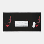 Tapis de bureau avec rythme cardiaque et don de sa (Clavier et souris)