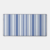 Tapis de bureau bleu et blanc rayé (Recto)