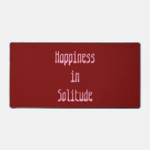 Tapis de bureau Bonheur dans la Solitude (Recto)