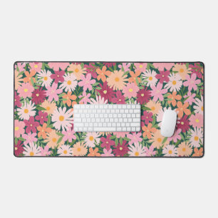 Tapis de bureau botanique fleur sauvage de marguer