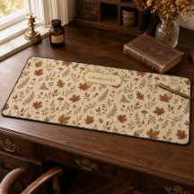 Tapis de bureau botanique personnalisé pour sorciè