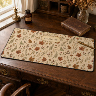 Tapis de bureau botanique personnalisé pour sorciè
