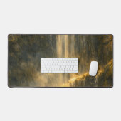 Tapis de bureau Cascade de la forêt cachée (Clavier et souris)