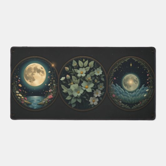 Tapis de bureau céleste - Phases de la lune, Art n (Recto)