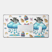 Tapis de bureau Chien Chat Souris Poisson Fromage (Clavier et souris)