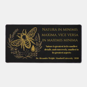 Tapis de bureau Citation latine ADN doré Biologie