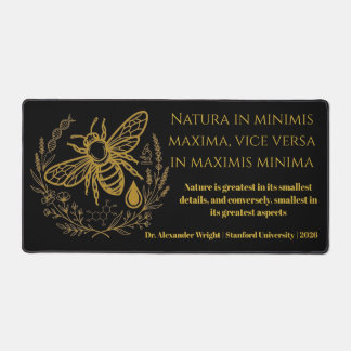 Tapis de bureau Citation latine ADN doré Biologie