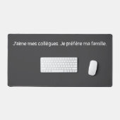 Tapis de bureau Collègues vs Famille (Clavier et souris)