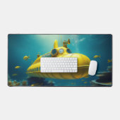 Tapis de bureau Cool Yellow Submarine ! (Clavier et souris)