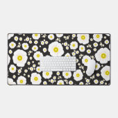 Tapis de bureau coquelicots blancs (Clavier et souris)
