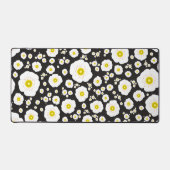 Tapis de bureau coquelicots blancs (Recto)