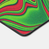 Tapis de bureau couleur vert pâle et rouge (Coin)