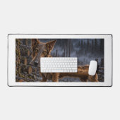 Tapis de bureau Cryptide Chien à manche de hache - (Clavier et souris)