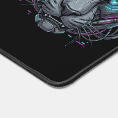 Tapis de bureau Cyberpunk Cybernetic Panther Tech (Coin)
