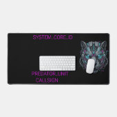 Tapis de bureau Cyberpunk Cybernetic Panther Tech (Clavier et souris)