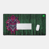 Tapis de bureau Cyberpunk Samurai Matrix (Clavier et souris)