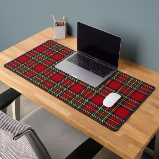 Tapis de bureau de conception Tartan rouge (Bureau 2)