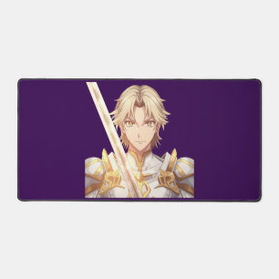 Tapis de bureau de jeu Épée dorée Anime Holy Knigh