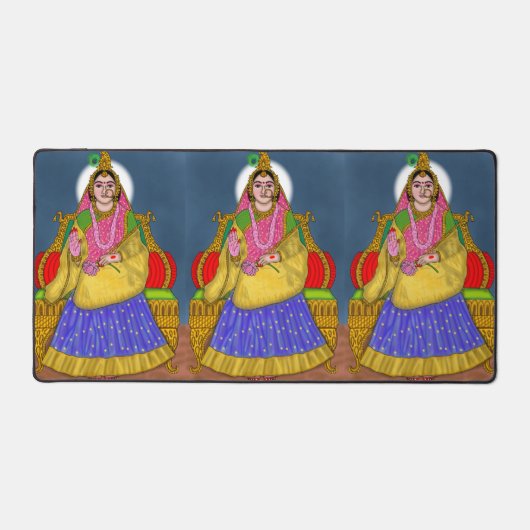 Tapis de bureau de la déesse Radha (Recto)