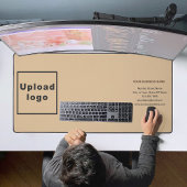 Tapis de bureau de marque d'entreprise sur fond br