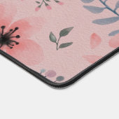 Tapis de bureau de monogramme de saumon rose et él (Coin)