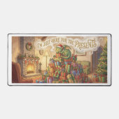 Tapis de bureau de Noël – Drôle de dragon et cadea (Recto)
