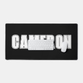 Tapis de bureau de nom personnalisé pour table d'o (Clavier et souris)