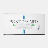 Tapis de bureau de studio créatif Paris Déco de bu (Clavier et souris)