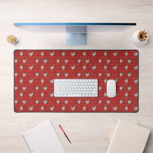 TAPIS DE BUREAU DE STUDIO DE BUREAU TRICOTÉ COEUR (Bureau 1)