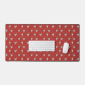 TAPIS DE BUREAU DE STUDIO DE BUREAU TRICOTÉ COEUR (Clavier et souris)