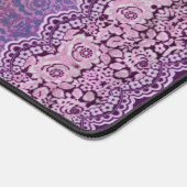 Tapis de bureau de style Boho violet (Coin)