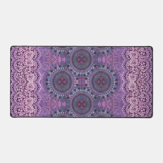 Tapis de bureau de style Boho violet (Recto)