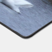 Tapis de bureau des cygnes blancs (Coin)